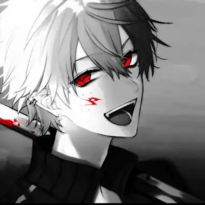 黑暗系游戏男生头像别丧多笑笑哦