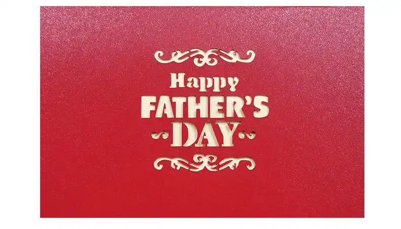 父亲节手工制作红色贺卡 父亲节手工贺卡