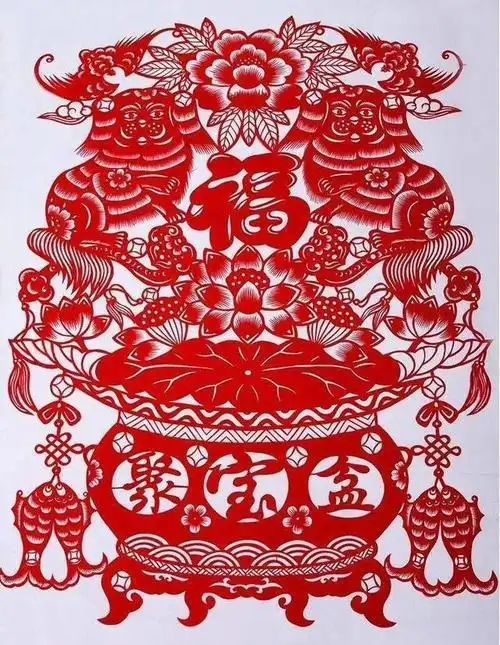 太原传统剪纸的第五代传承人的作品