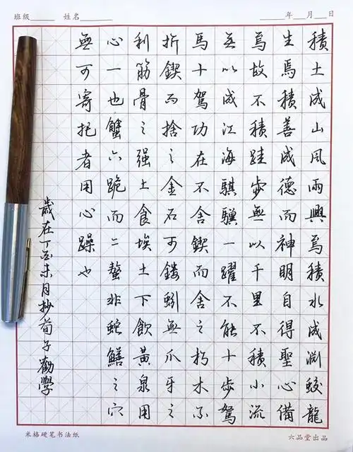 白居易琵琶行片段手写钢笔字笔友钢笔书法习作欣赏