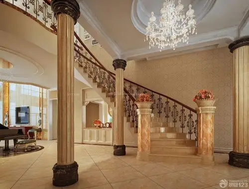 高档别墅欧式罗马柱装修效果图