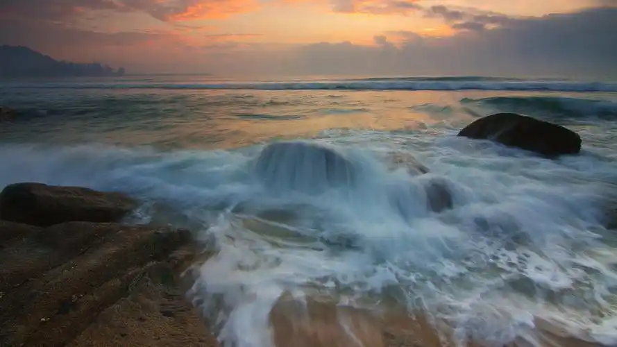 风景壁纸,唯美,高清,沙滩,海洋,自然风光,壁纸,1920x1080