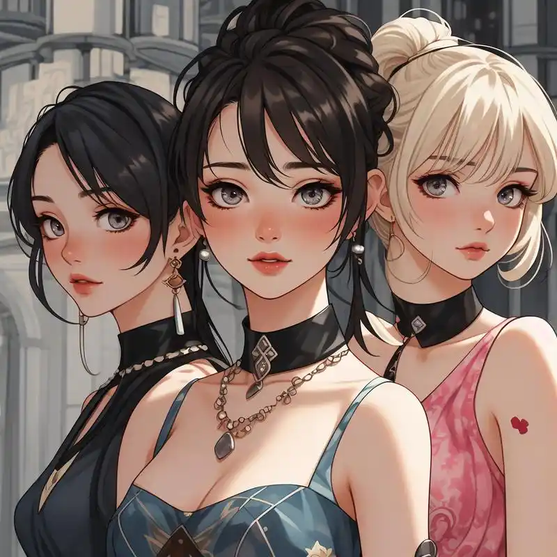 93三姐妹头像来啦!一左一中一右93