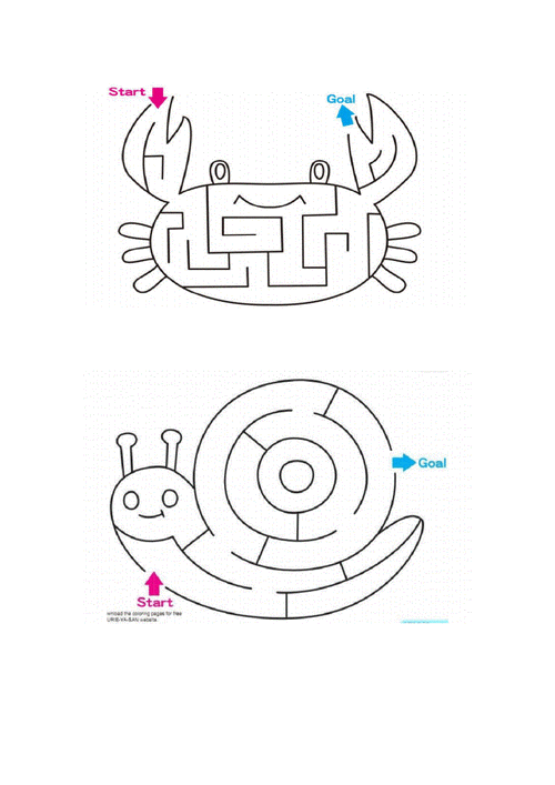 推荐幼儿简单迷宫图整理打印.doc