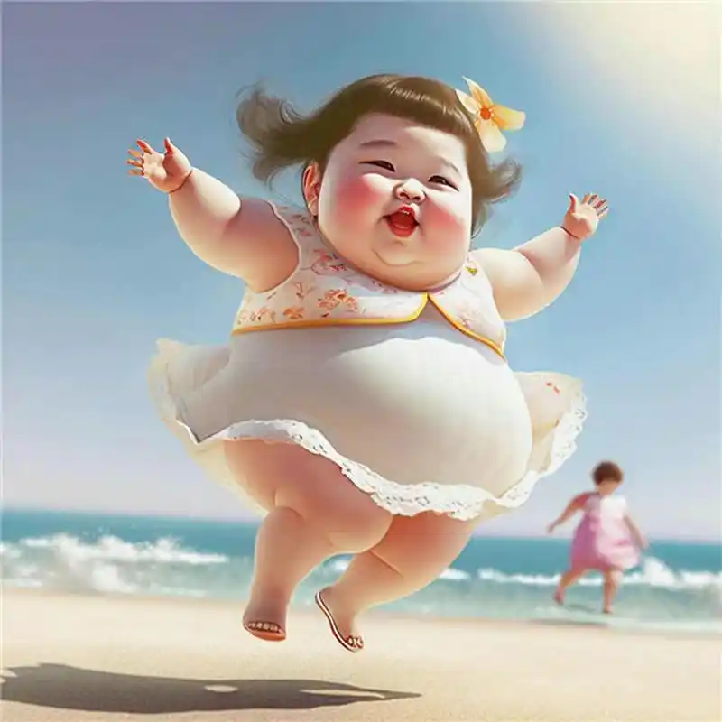 ai绘画 治愈系胖妞 #艺术# #ai# #ai图诗画推荐# #ai技术