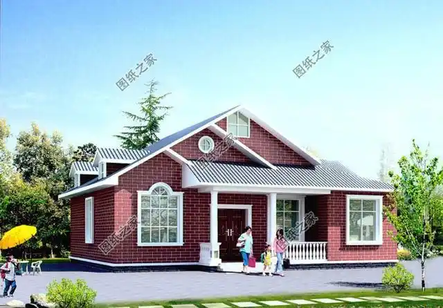 实用农村一层半房子图片养老也可以经济实惠