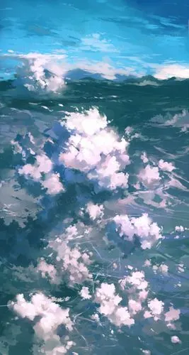 涌动的海浪动漫海报背景图片免费下载_png素材_编号14ni8rn46_图精灵