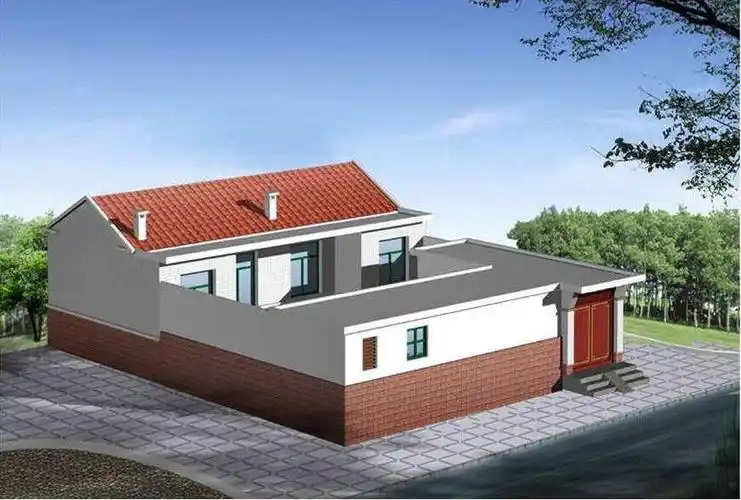 的四间平房设计图大全,平房建好了照样比别墅美新农村一层平房设计图