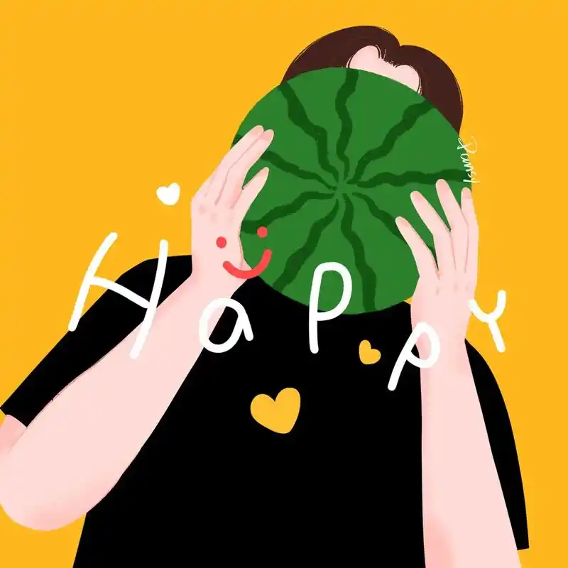 情侣头像|夏日甜甜的西瓜味91|||画一组夏天的味道[吃瓜r - 抖音