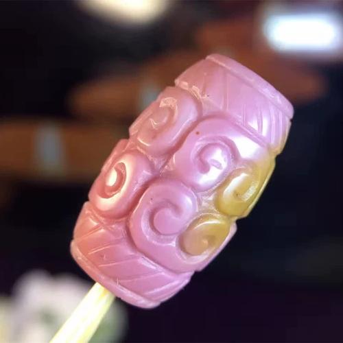 天然盐源玛瑙回纹珠莲花珠饰品配饰回纹桶珠腰珠弥勒佛三通