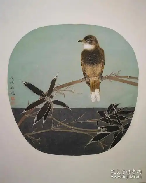 郑路迅(工笔小品花鸟,精品真迹)1