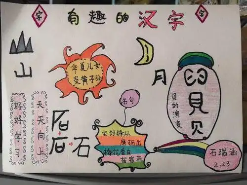 我是课外识字小达人手抄报 课外阅读手抄报