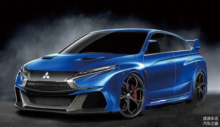 全新三菱lancer evo渲染图曝光,造型更加时尚