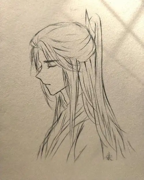 楚晚宁.#绘画过程图  #楚晚宁  #二哈和他的白猫师尊