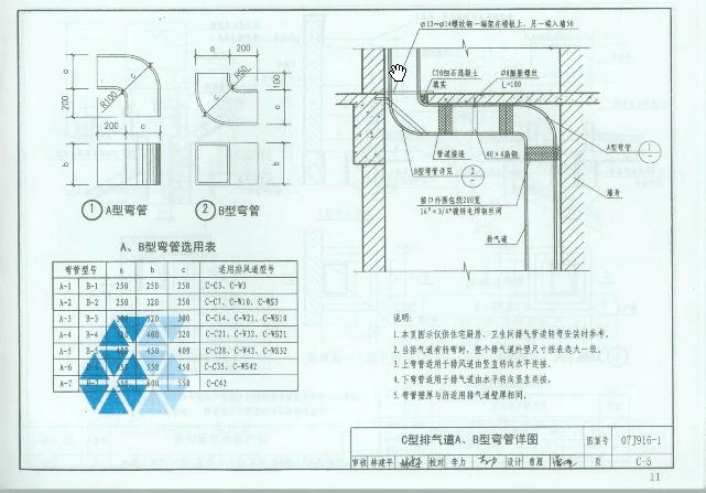 卫生间排气道甘02sj906图集