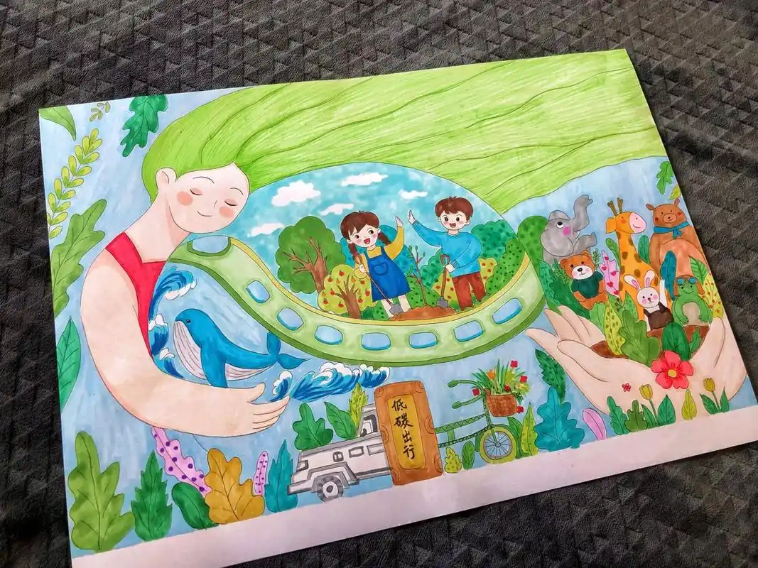 9191低碳环保主题画