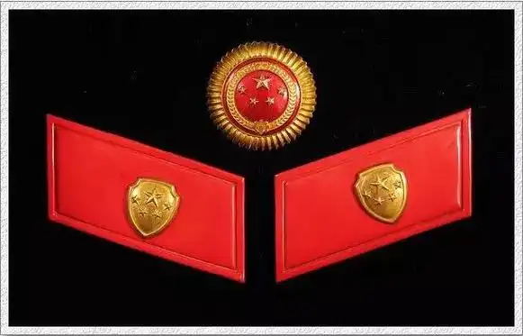 59式人民武装警察帽徽和塑料领章
