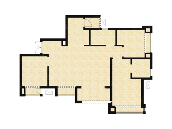 阅璟山3室2厅2卫户型图