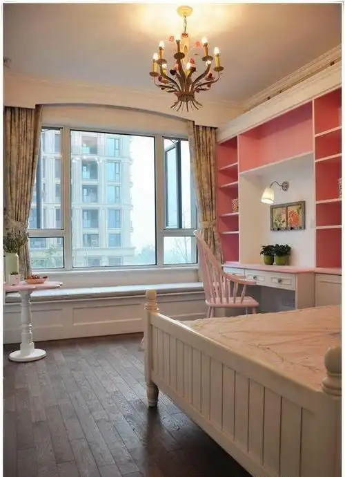 简欧儿童房飘窗效果图#360157614