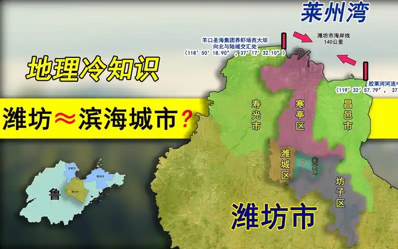 山东省潍坊市是沿海城市吗海岸线140公里寿光羊口至胶莱河