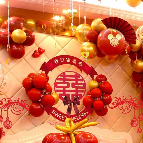 婚恋倾城婚房布置套装结婚礼装饰男方家新房新郎婚庆创意浪漫女方