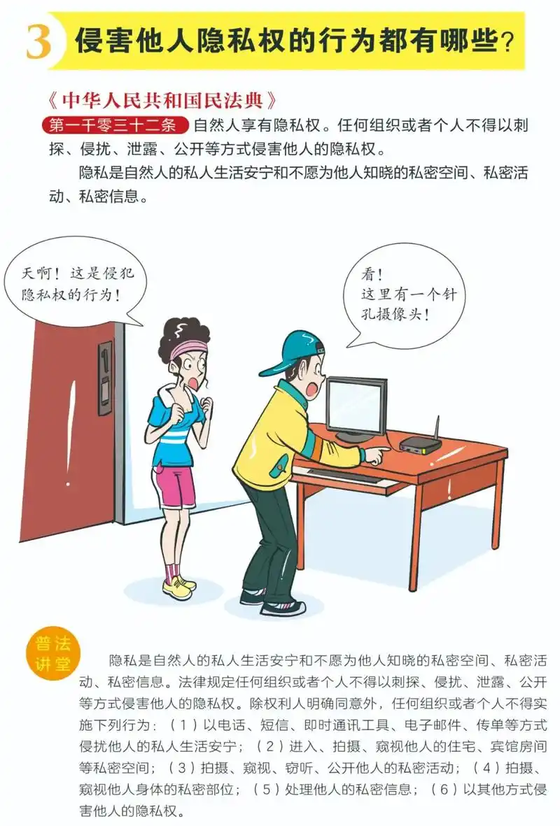 侵害他人隐私权的行为都有哪些?