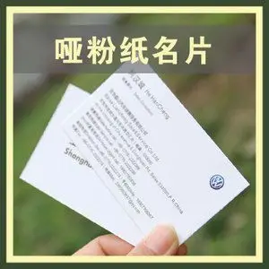 哑粉纸/环保纸名片 上海大众 大众名片 印刷名片 1盒是100张