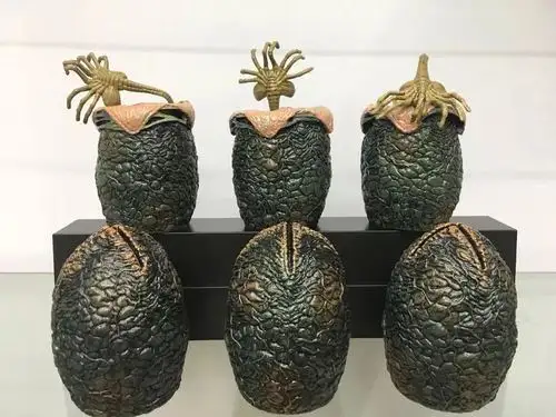 neca异形蛋 爬脸虫 异形场景盒蛋 6枚一套 袋装 模型手办