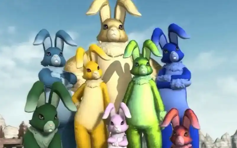 ff14 国际服2020猎蛋节 兔子衣服演示