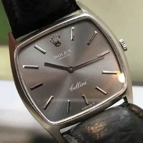 rolex genve cellini 18k/750er weissgold armbanduhr ref. 3805