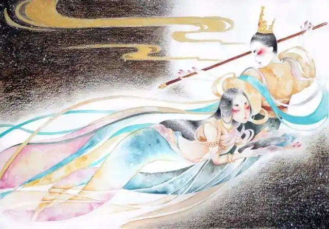 卡通形象:帝俊与羲和