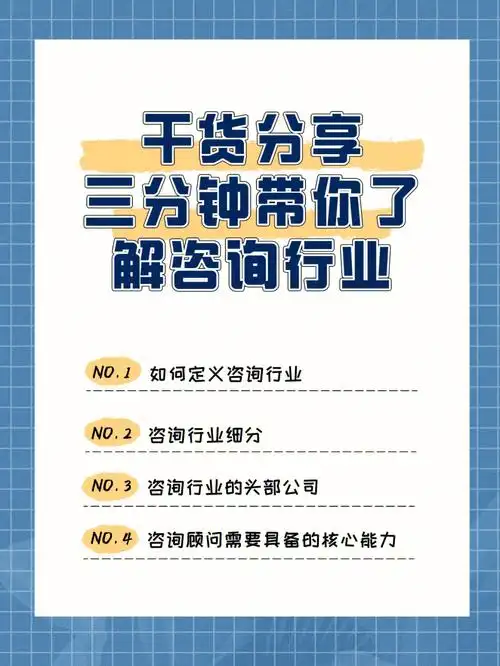 干货分享3分钟带你了解咨询行业