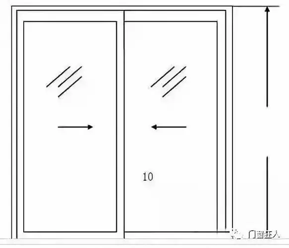 选用梅氏创佳96系列推拉门铝合金型材,边封宽度为28mm,槽深为16mm,上