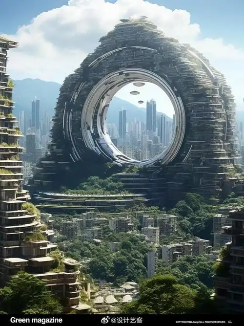 未来派建筑畅想,时空之门