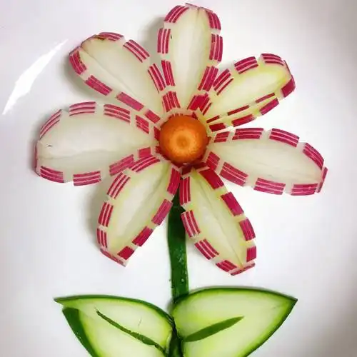 萝卜的拼盘,最普通的蔬菜也能这么美