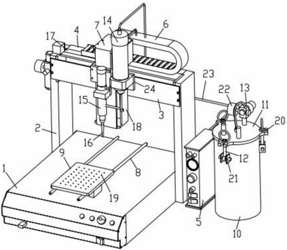 一种大剂量硅胶点胶机制造技术