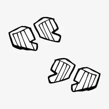 手绘简笔画双引号(1000x1000)png手绘黑色线条标点符号(1000x1000)png