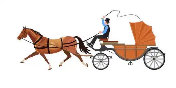 马马车矢量照片