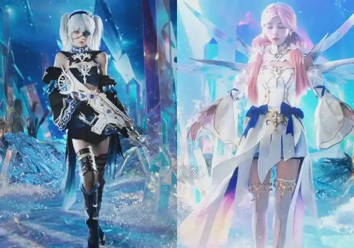 张予曦cos和平精英双生少女