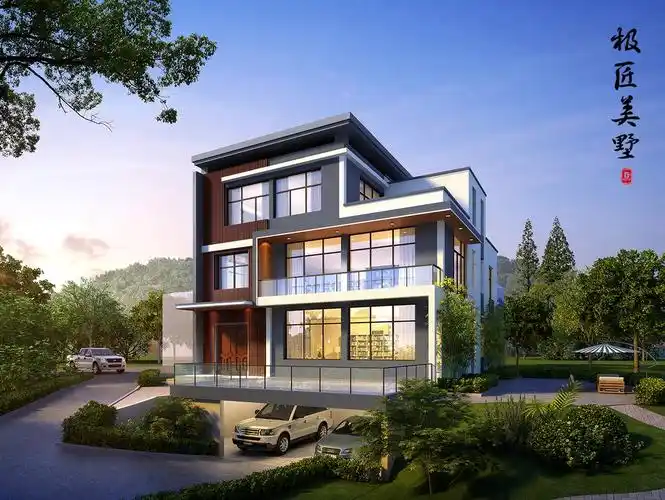 现代三层别墅设计图效果图