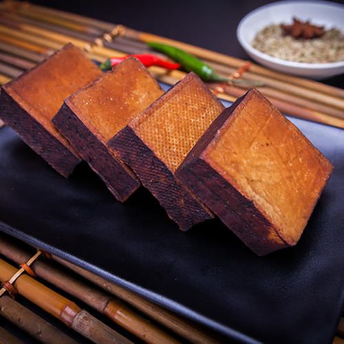 湖南湘西土特产怀化安江豆腐农家自制腊豆香干柴火传统烟熏腊贵州200g