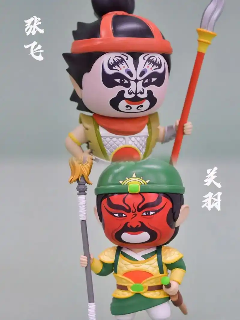 关羽张飞京剧脸谱潮玩