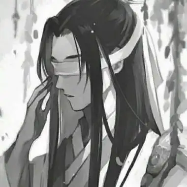 男系古风高冷黑白头像古风孤独男生头像