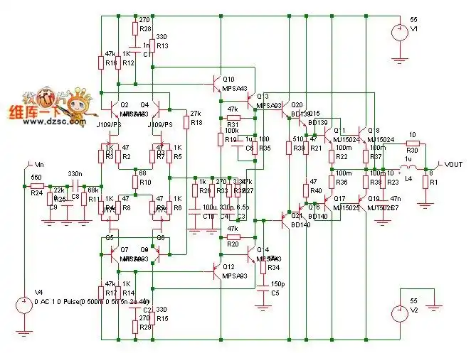 超大功率功放机电路图