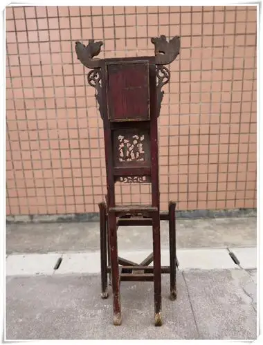 g 731清代木制品洗脸架 明清老木雕老家具老物件