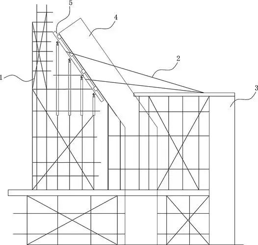 一种混凝土斜柱模板支撑装置