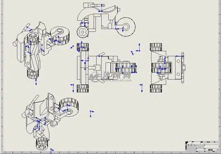 摩托车玩具模型图纸