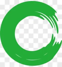 绿色创意圆形矢量虚线圆素材