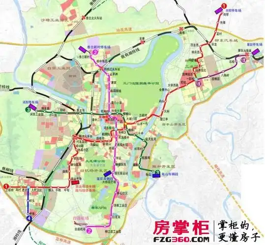 柳州轨道交通1,2号线规划线路基本确定 制式为轻轨