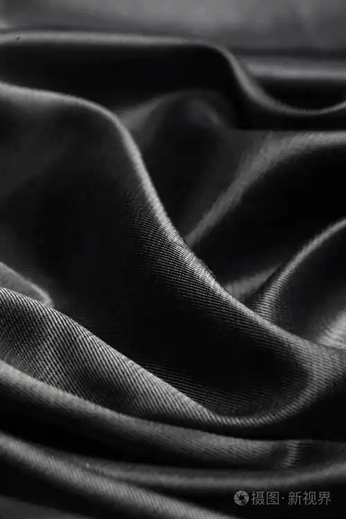 黑色丝绸面料背景